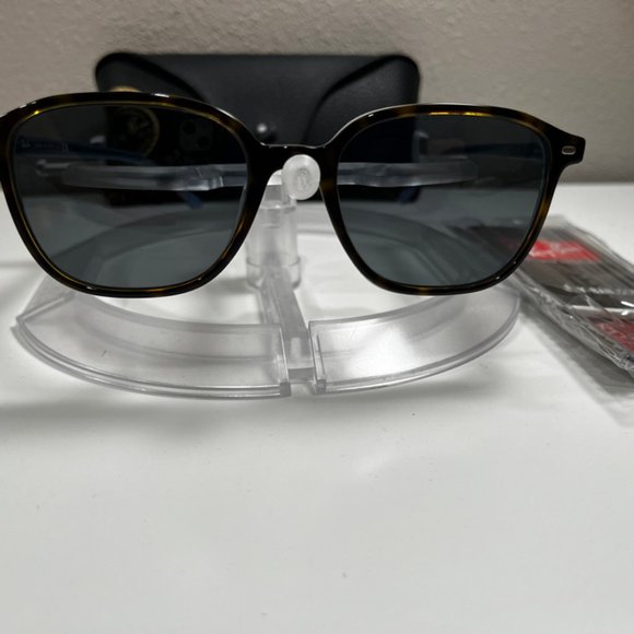 Ray-Ban Leonard sunglasses (RB2193). Polished havana on light blue/blue lens main image 2